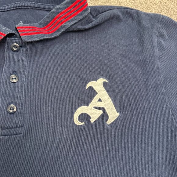 Adidas Arnesal FC 22/23 Travel Polo Shirt Mens XL Navy Blue Cotton Casual Active - Picture 11 of 16